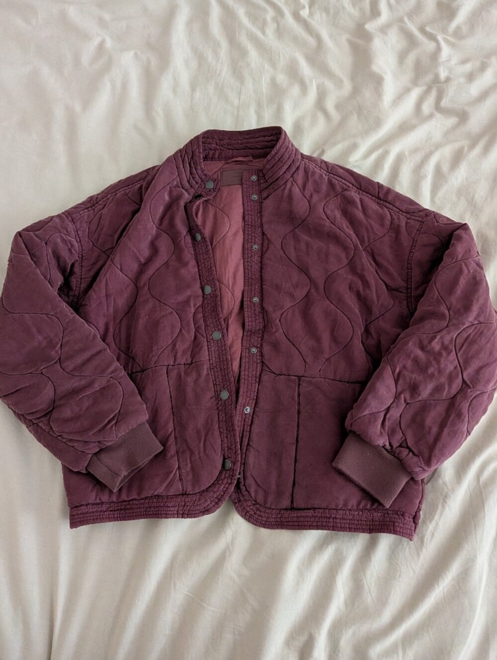 Blank NYC Quilted Maroon Jacket